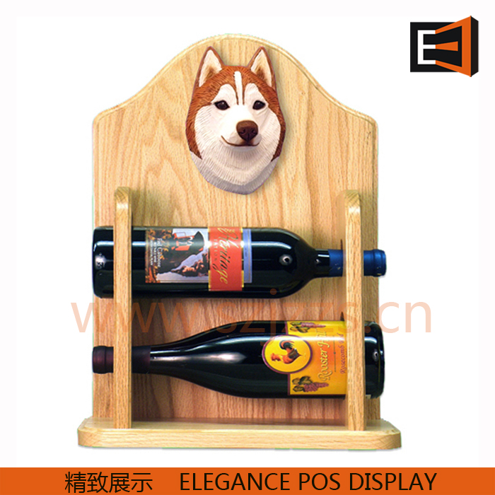 原木色紅酒酒架