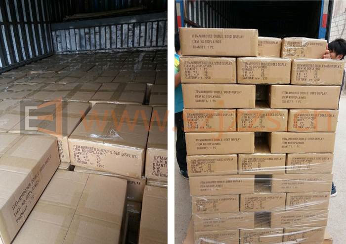 RP006886護膚品展示架裝車發(fā)貨