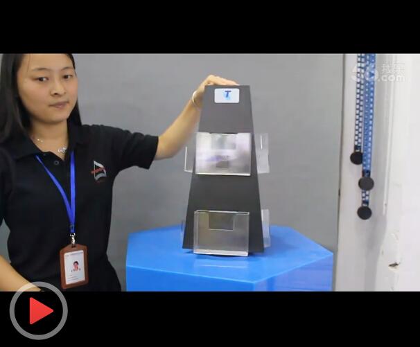 PVC+亞克力材質(zhì) 臺面可旋轉(zhuǎn)手機(jī)配件展示架視頻介紹