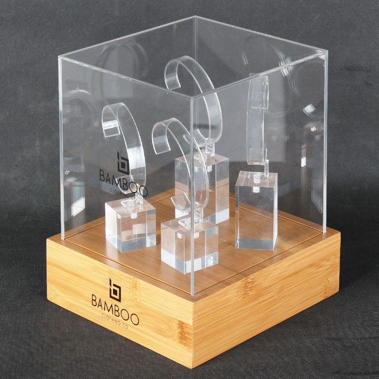 定制熱銷亞克力手表珠寶展示盒臺(tái)面小展柜